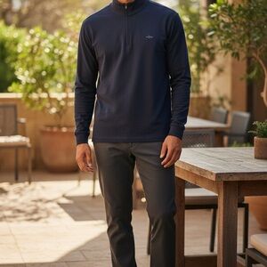Greg Norman Collection Navy Half-Zip Performance Pullover